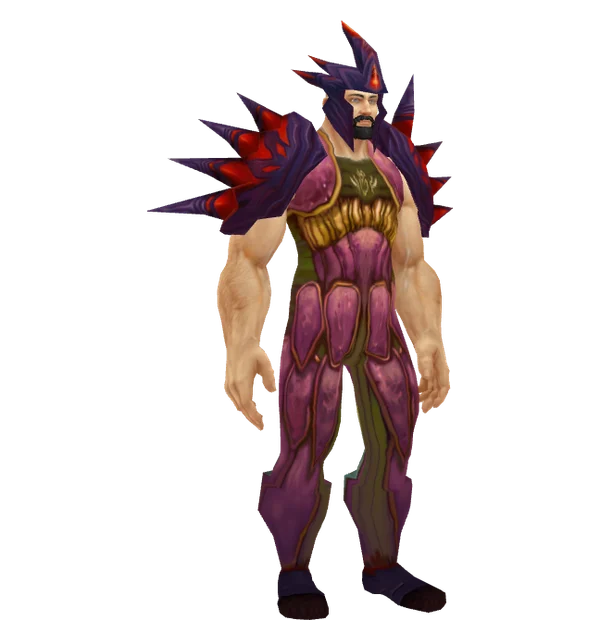 Striker's Garb on a Human male, 4 of 5 pieces shown