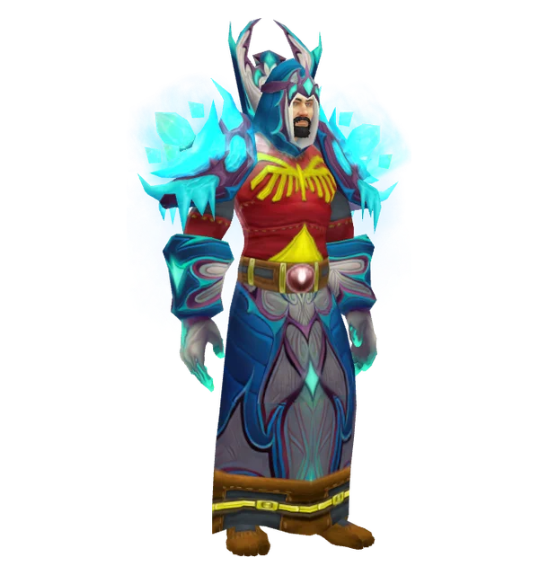 Frostfire Regalia on a Human male