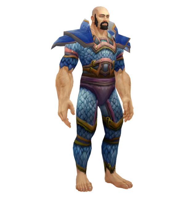 Blue Dragon Mail on a Human male